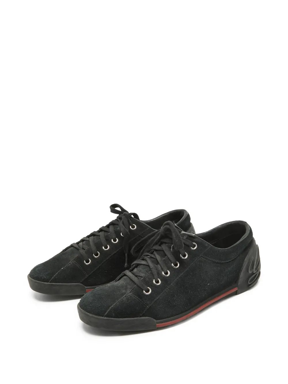 Gucci Pre-Owned Suède sneakers - Zwart