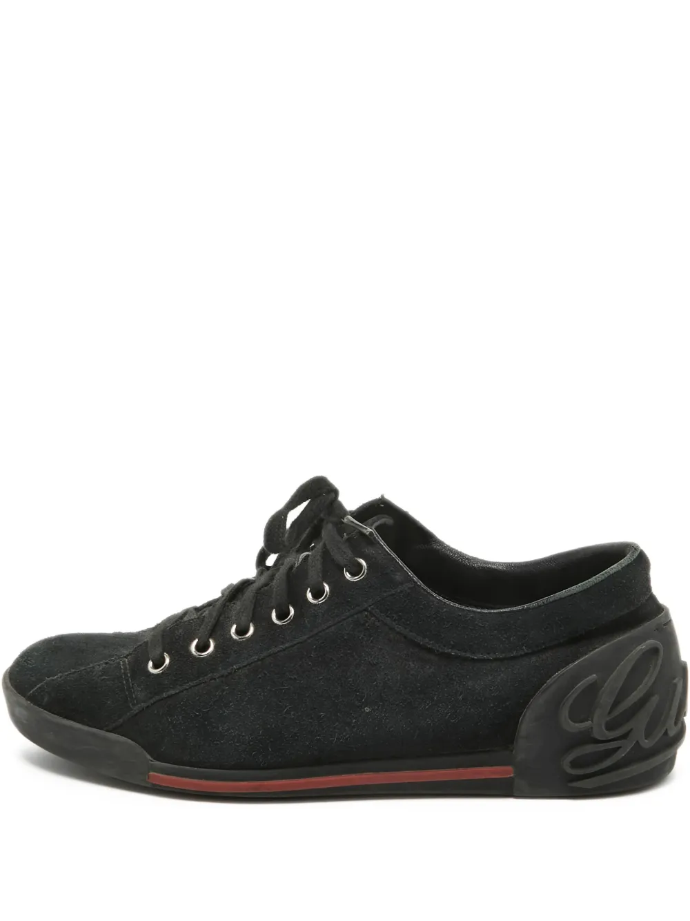 Gucci Pre-Owned スエード スニーカー - ブラック Gucci Pre-Owned スエード スニーカー - ブラック
