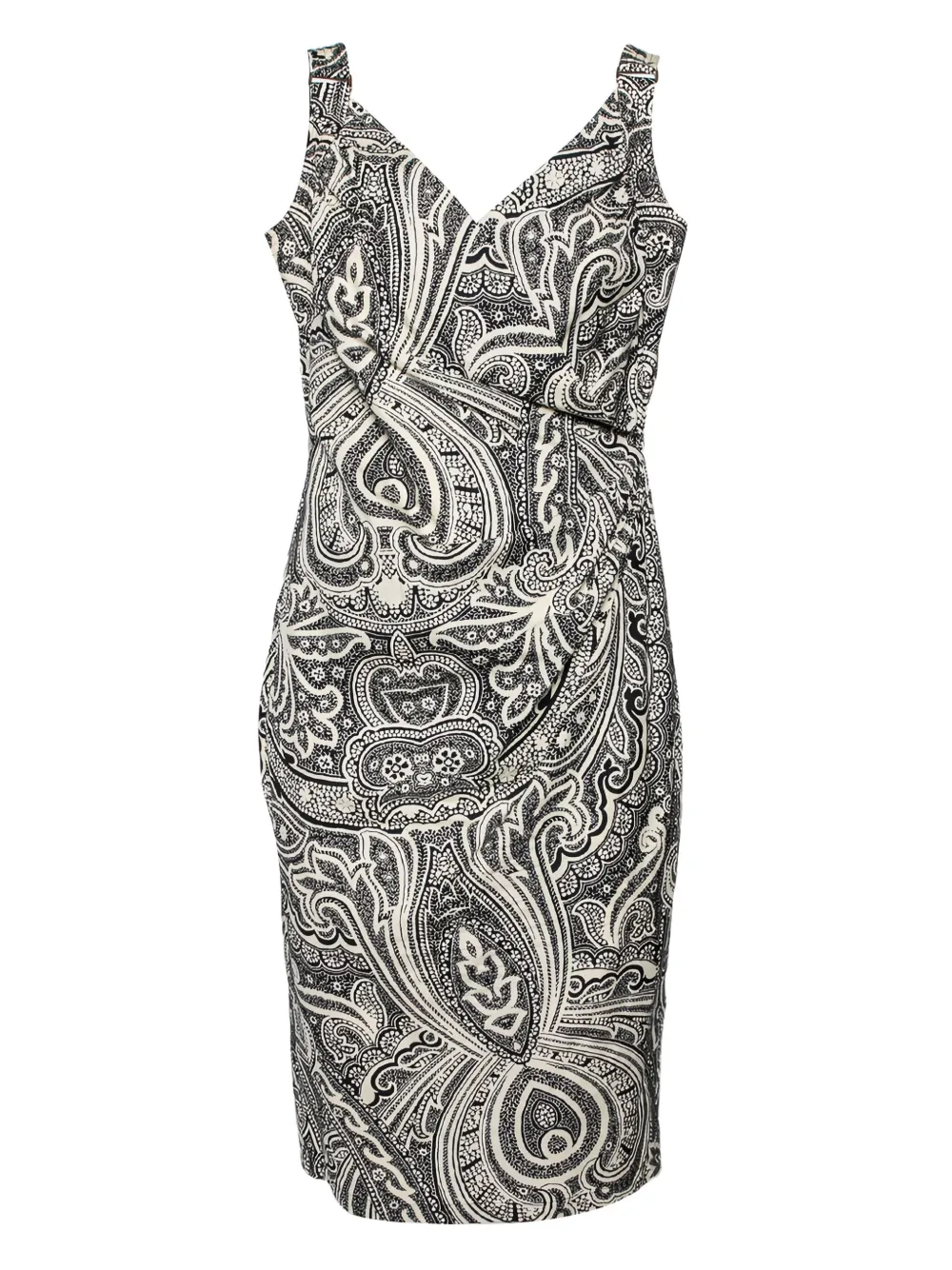 Max Mara Abito con stampa paisley - Nero