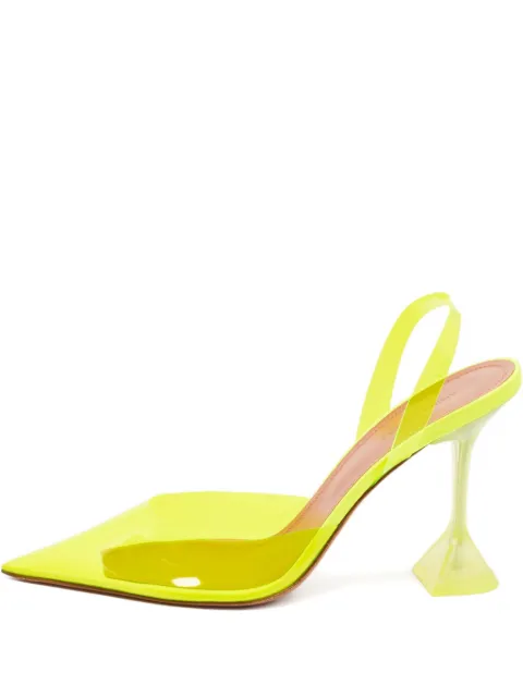 Amina Muaddi pre-owned 105mm Holli Glass pumps