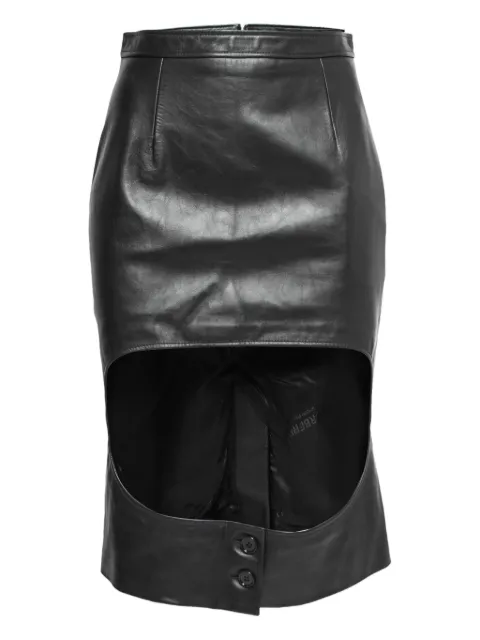 Burberry Pre-Owned leather skirt
