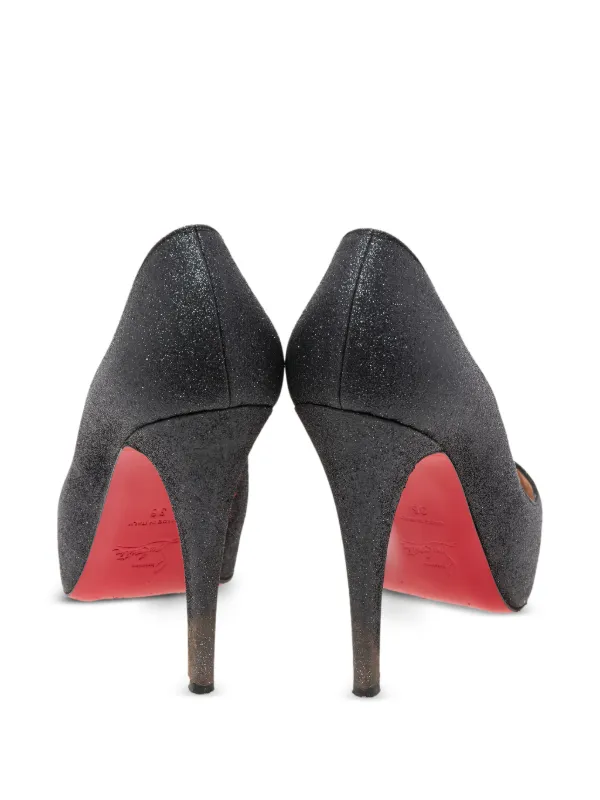 Christian Louboutin Pre-Owned 115mm glitter-embellished Heels
