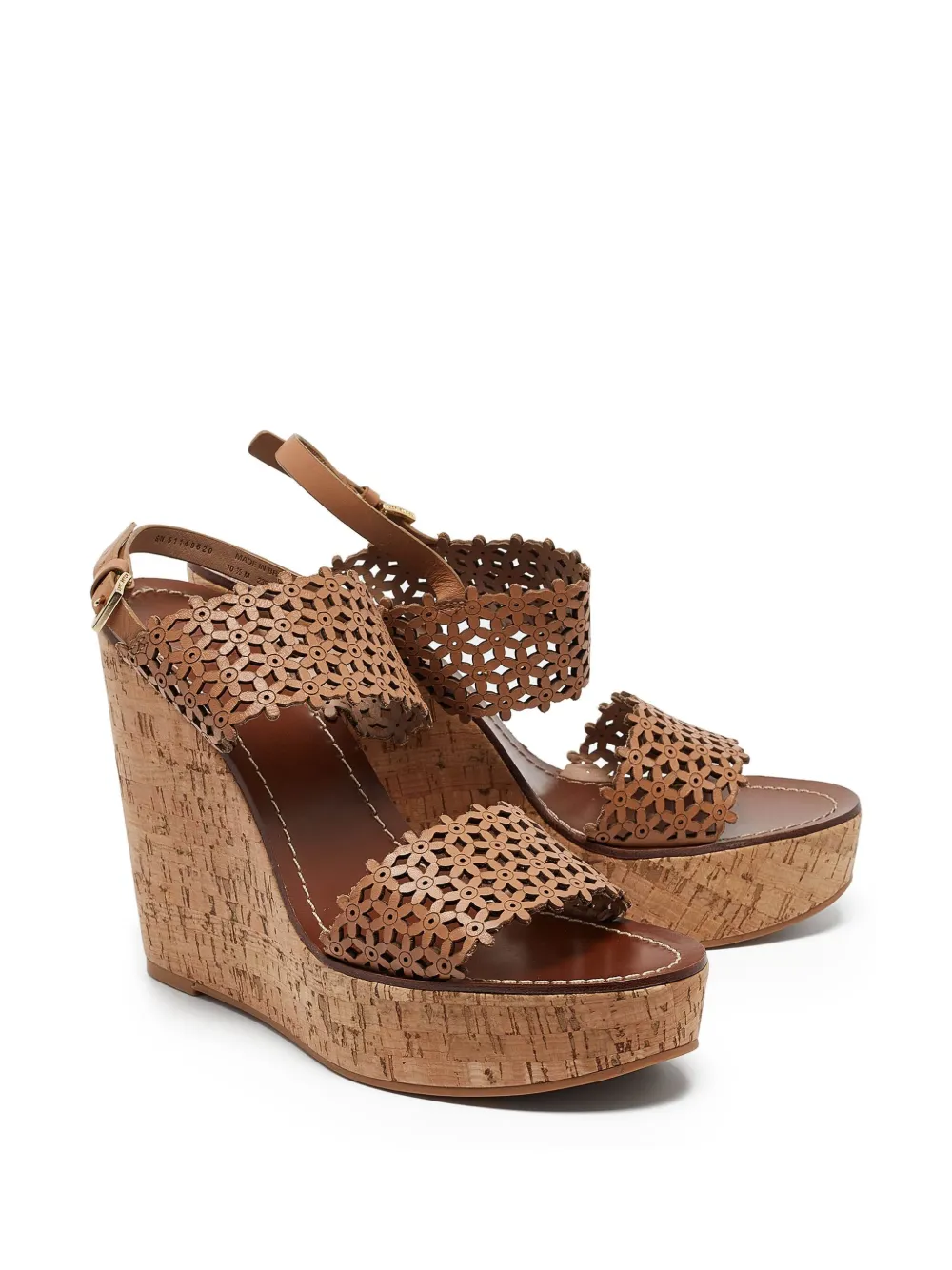 Tory Burch pre-owned 135mm Daisy wedged sandals | Image 2