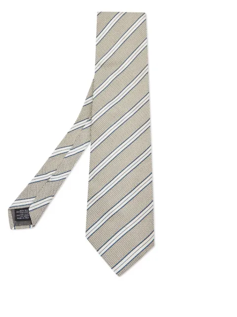Gianfranco Ferré Pre-Owned corbata de seda con motivo de rayas 2024