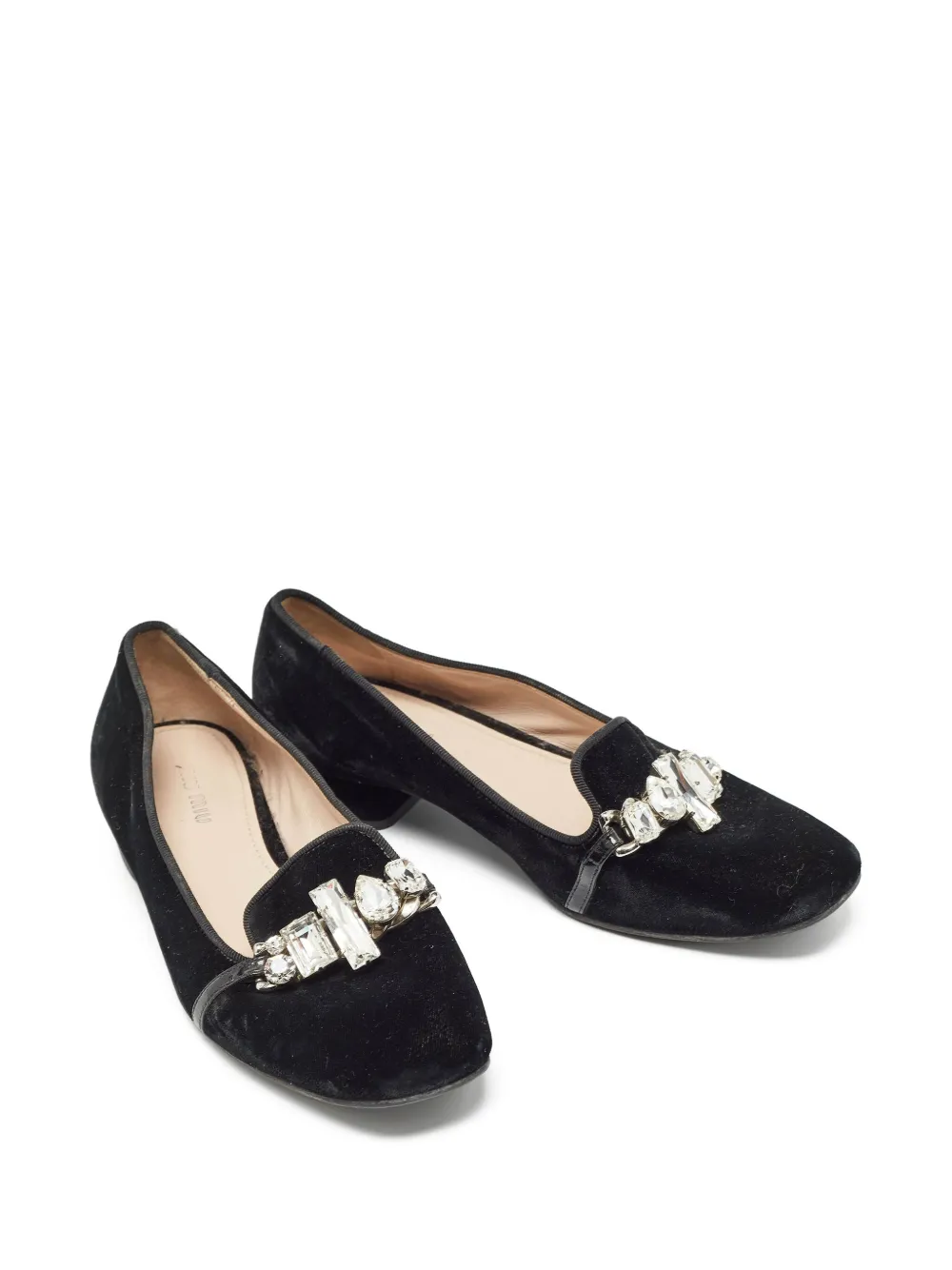 Miu Miu Pre-Owned crystal-embellishment ballet flats | Image 2