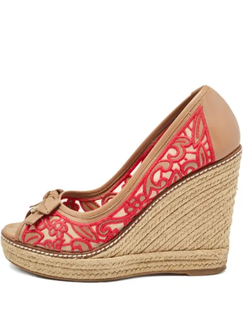 Tory Burch 115mm leather heeled espadrilles 