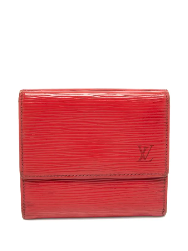 Louis Vuitton Pre-Owned Elise Leather Wallet Red FARFETCH JO