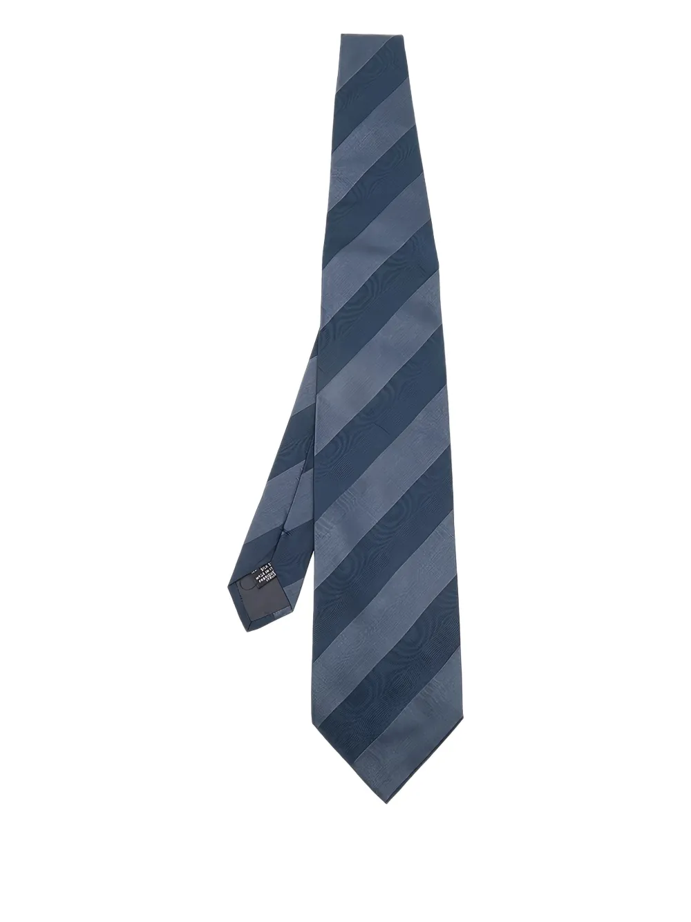 Emporio Armani Pre-Owned striped silk tie | Blue | Image 1