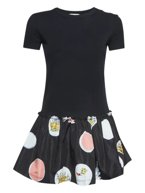 Valentino Pre-Owned cotton flounce-print T-shirt