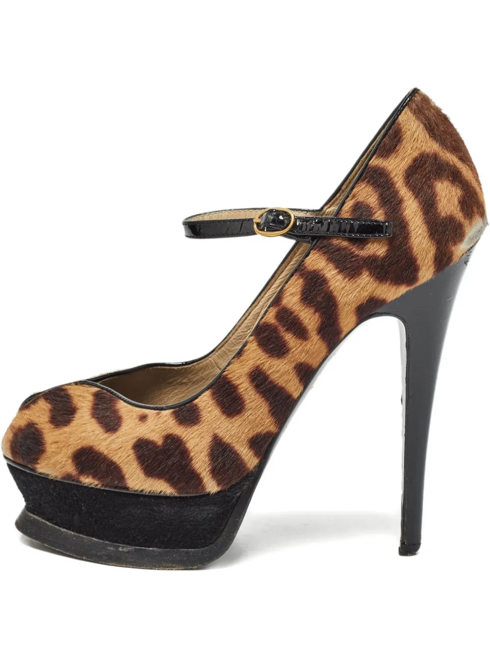 130mm leopard-print platform pumps