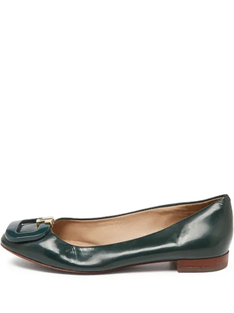  Germanier ballerines en cuir à détail de boucle