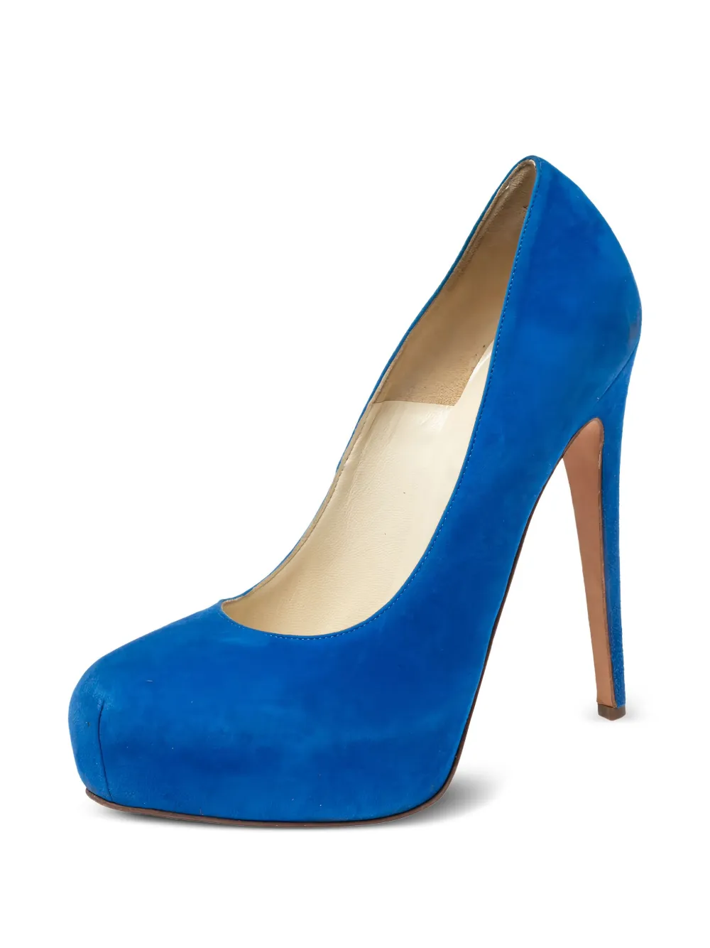 Brian Atwood 140 mm suède pumps met hak - Blauw