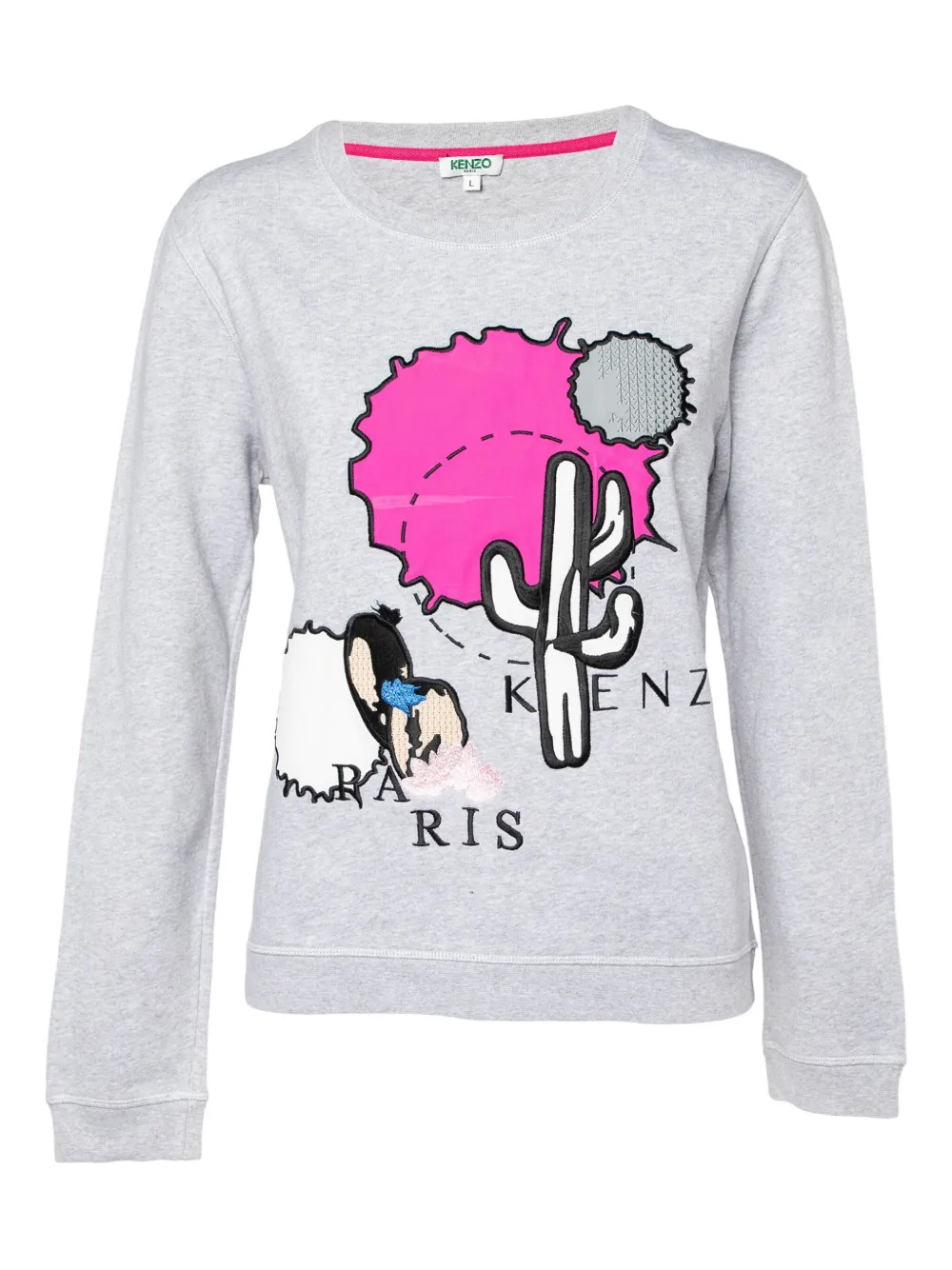 Kenzo Pre-Owned embroidered sweatshirt | Grey | Image 1