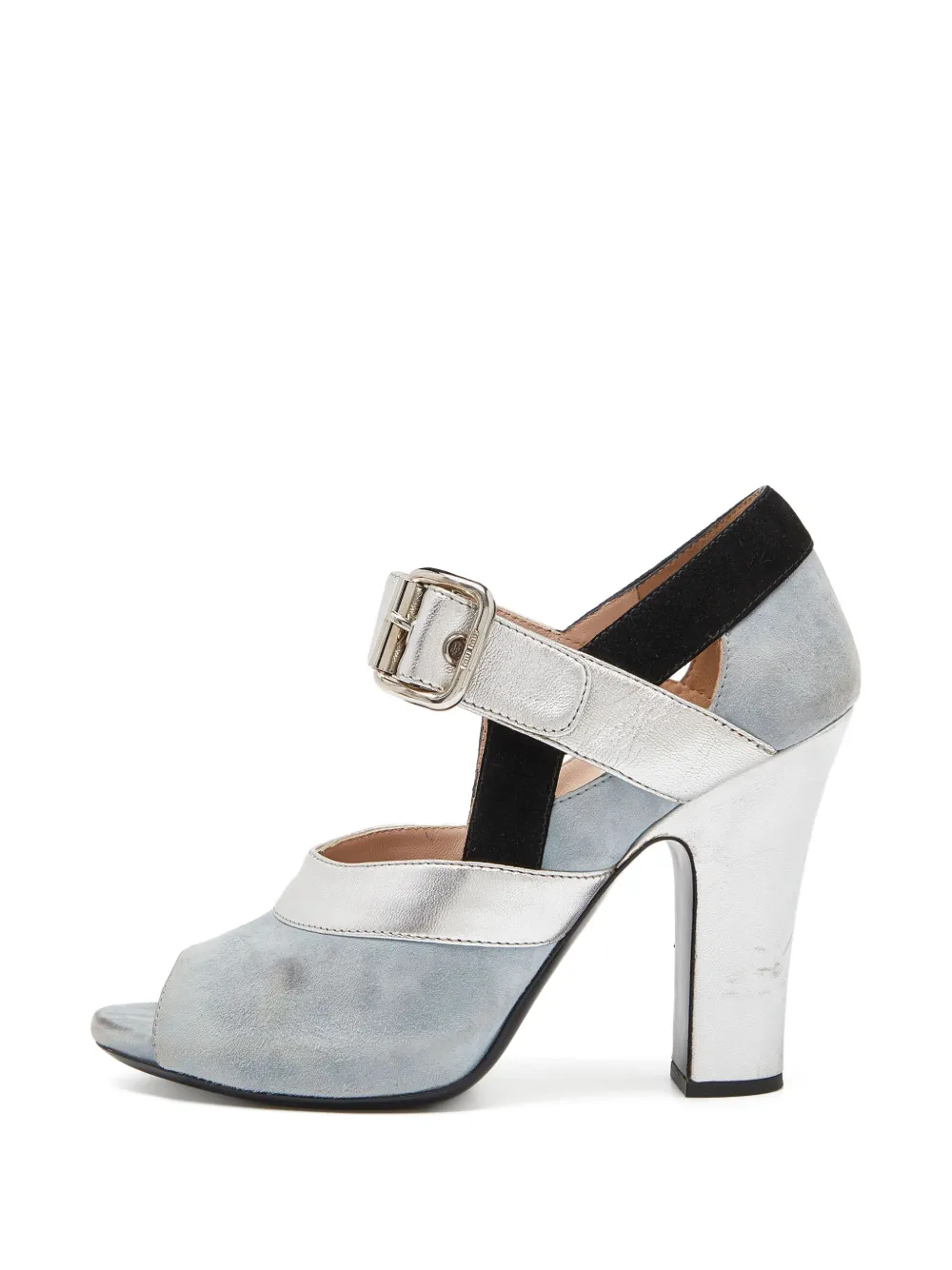 Miu Miu Pre-Owned 110mm suede pumps | Blue | Image 1