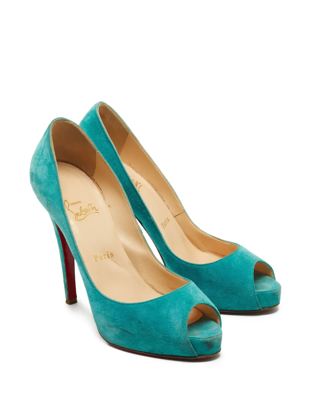 Christian Louboutin Pre-Owned botas con tacón de 125mm | Image 2