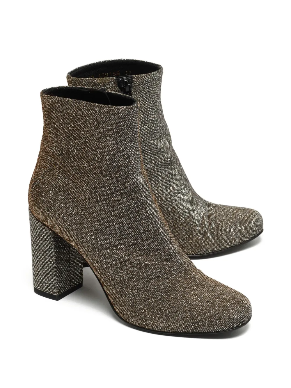 Saint Laurent Pre-Owned 90 mm geruite laarzen - Grijs