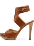 Fendi Pre-Owned 120mm leather sandals - Brown