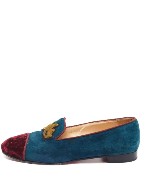 Christian Louboutin Pre-Owned zapatillas con detalles de strass