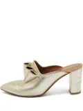 Malone Souliers pre-owned 75mm leather mules - Gold