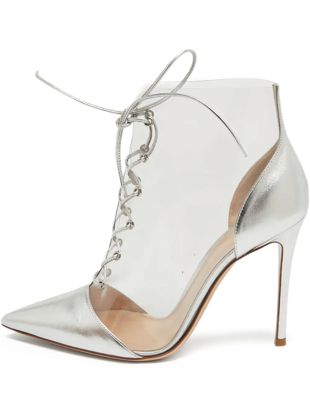 Gianvito Rossi botas de archivo con tacón de 110mm | plateado | Image 1