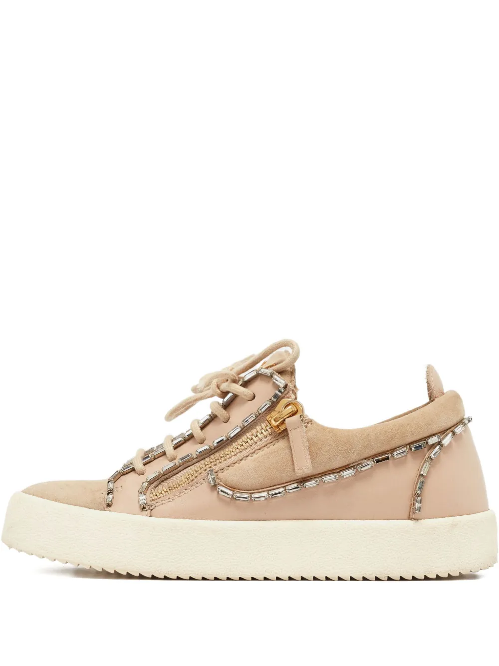pre-owned crystal-embellished sneakers