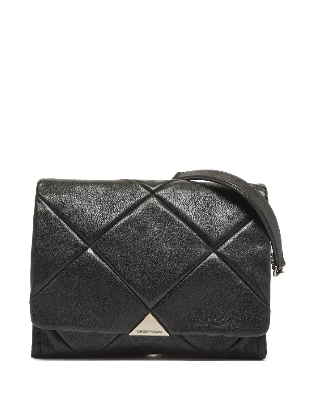 diamond-quilted shoulder bag