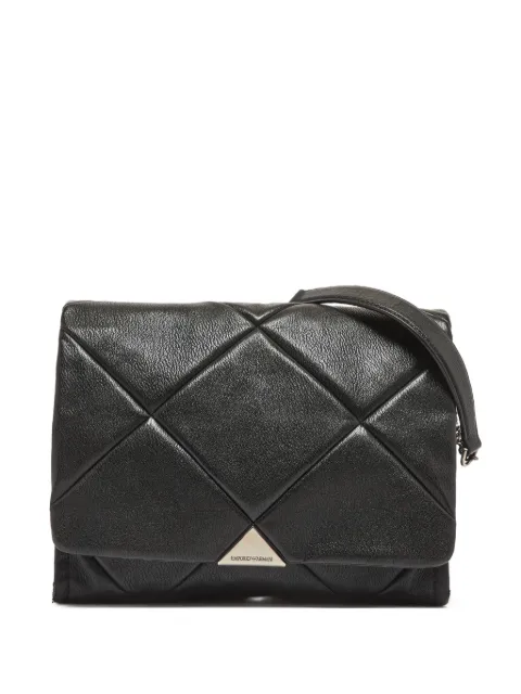 Emporio Armani Pre-Owned diamond-quilted shoulder bag
