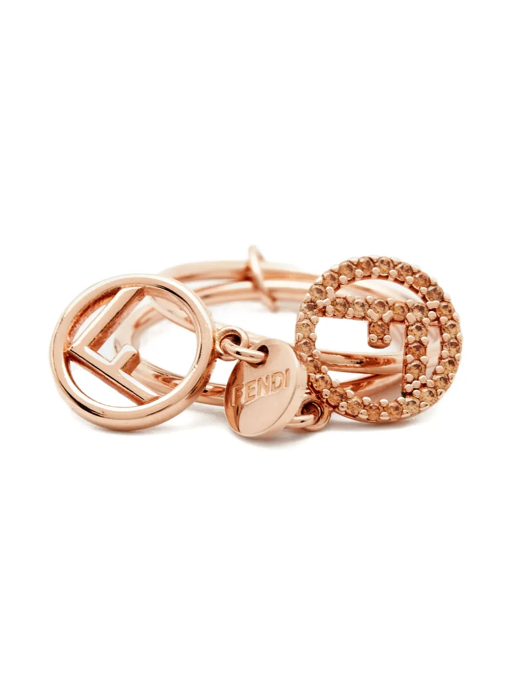 Fendi Pre-Owned double-band ring | Gold | Image 1
