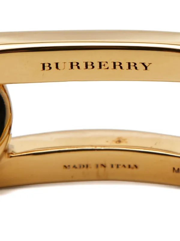 ゴールド チェーンデザイン カフブレスレット　Burberry ゴールド チェーンデザイン カフブレスレット Burberry