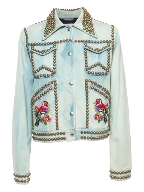 Gucci Pre-Owned جاكيت جينز مرصع