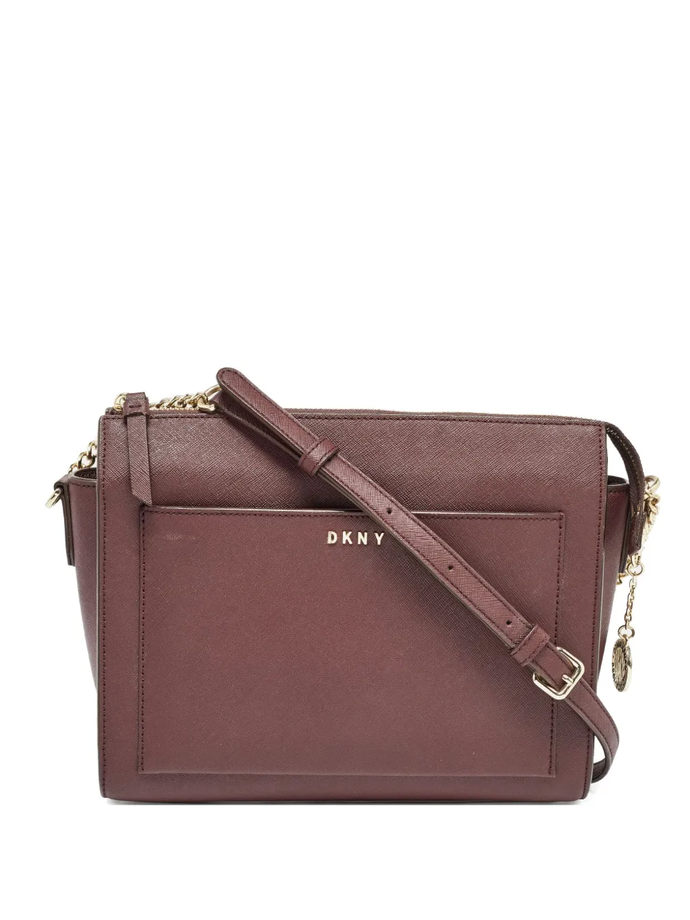2024 pre-owned structured leather crossbody bag