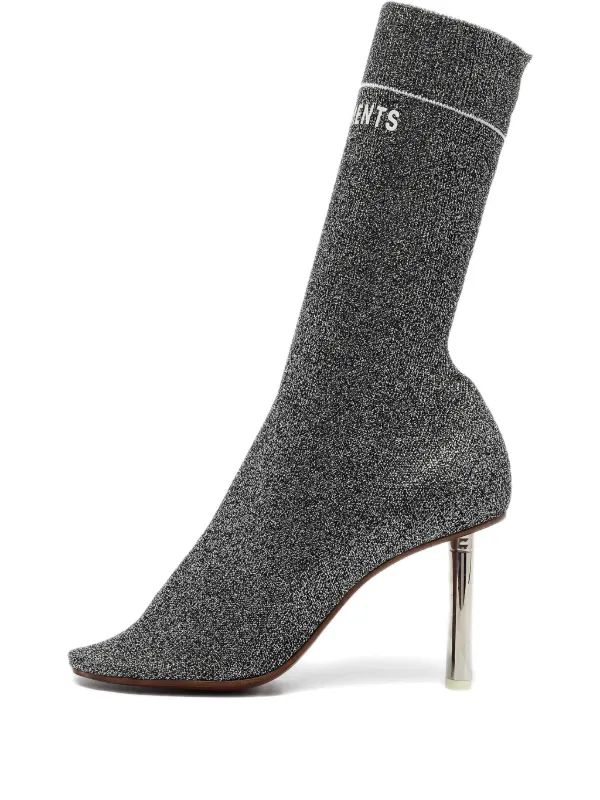 VETEMENTS プレオウンド 90mm ソックスブーツ | ブラック | FARFETCH JP