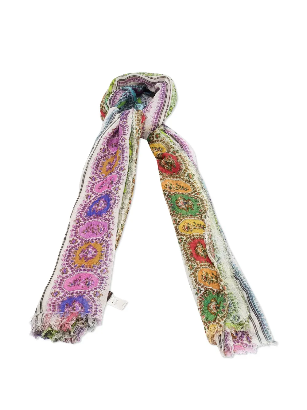 Roberto Cavalli Vintage paisley fringed scarf | Image 2