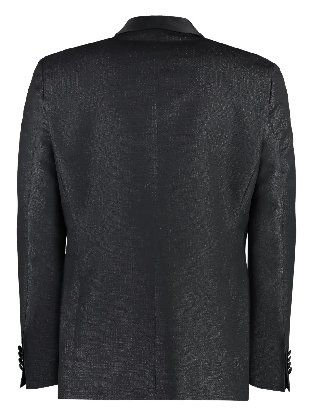 BOSS satin-lapel blazer Zwart