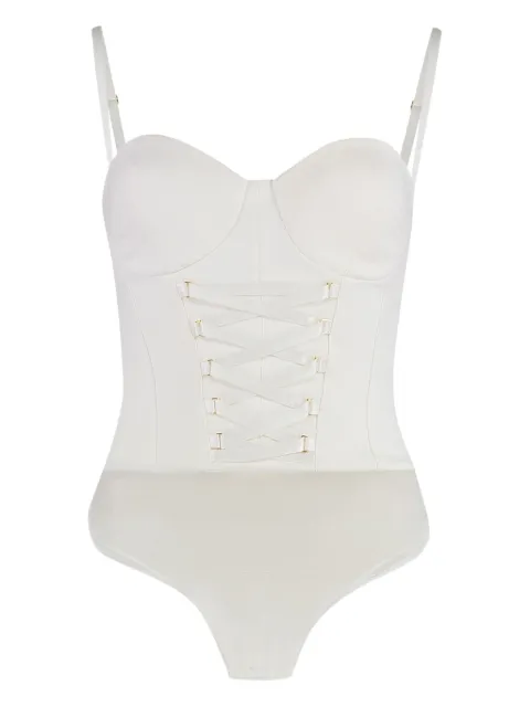 Elisabetta Franchi criss cross-straps bodysuit