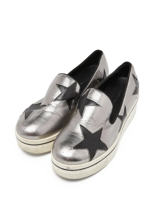 Stella McCartney Pre-Owned Binx Star slip-on Sneakers | Grey