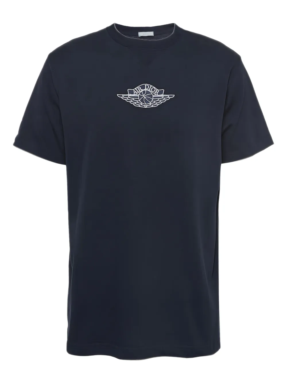 Christian Dior Pre-Owned playera con detalle del logo en colaboración con Air Jordans | azul | Image 1