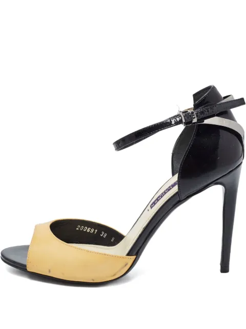 Ralph Lauren Vintage 100mm leather heeled sandals