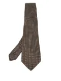 Ermenegildo Zegna Vintage dot-pattern silk tie - Brown