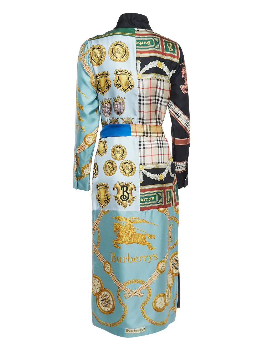 Burberry Pre-Owned patchwork silk dress | Image 2