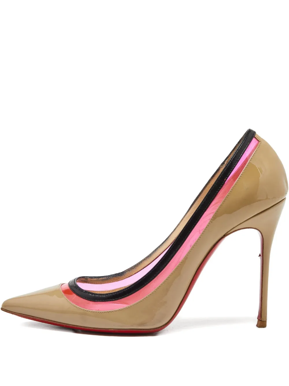 Pre-owned Christian Louboutin 100mm Patent Leather Pumps