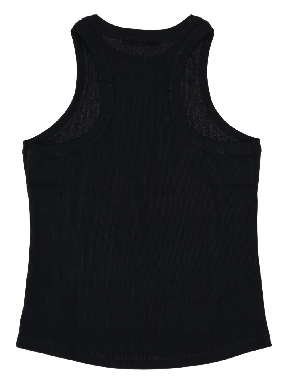LA ROSE Geribbelde tanktop Zwart