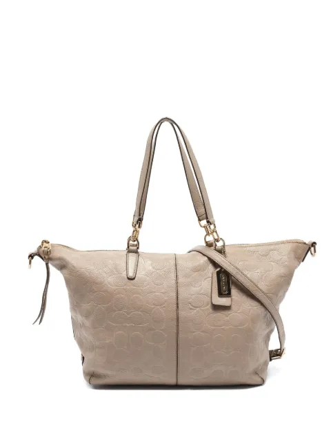 Coach Vintage embossed leather tote bag