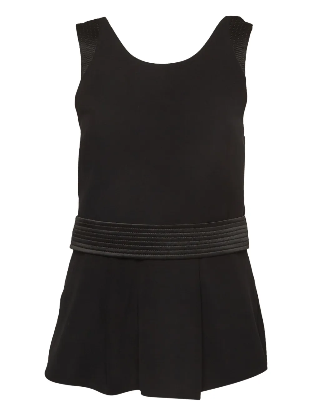 peplum-waist top