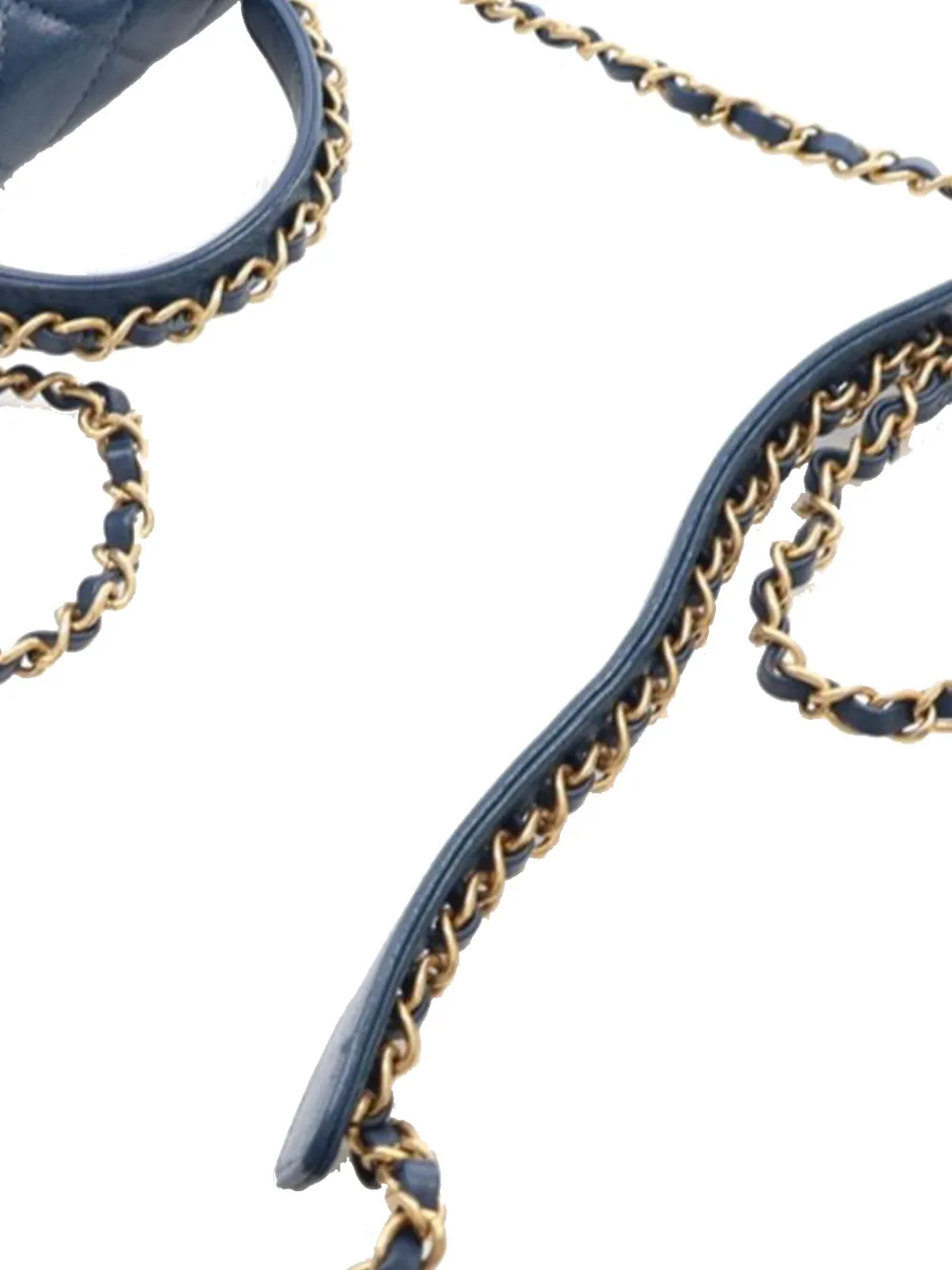 CHANEL Pre-Owned 2019 Small Quilted Calfskin Chain Infinity Top Handle Flap satchel | Pre-Owned | Image 2