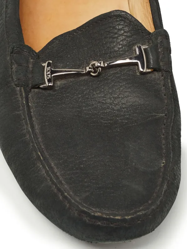 Tod's Vintage プレオウンド ホースビット ローファー | ブラック