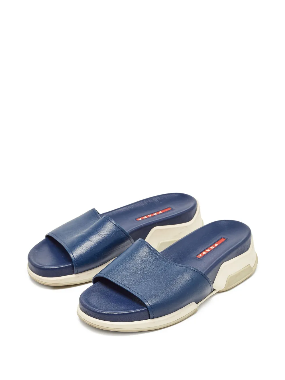 Prada Pre-Owned Leren muiltjes - Blauw