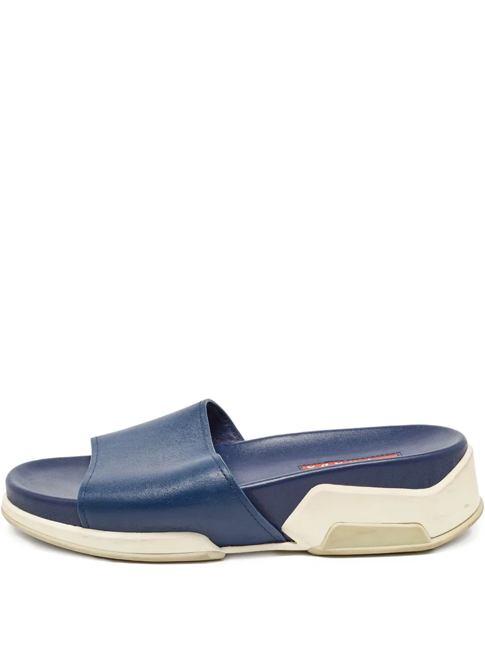 Pre-owned Prada Leather Slides