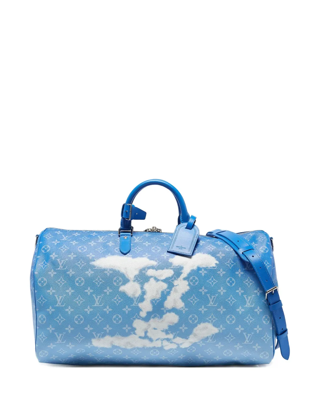 Louis Vuitton Pre-Owned Keepall Bandoulière 50 travel bag - ブルー Louis Vuitton Pre-Owned Keepall Bandoulière 50 travel bag - ブルー