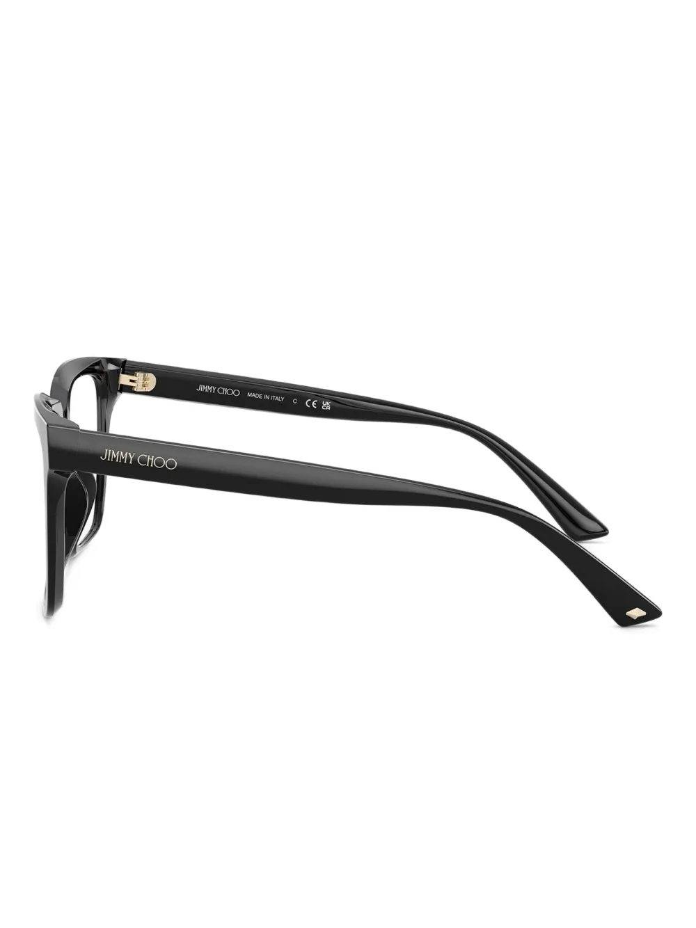 Jimmy Choo Eyewear Bril met vierkant montuur Zwart
